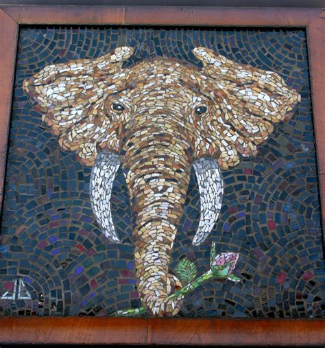 Elephant Mosaic Template